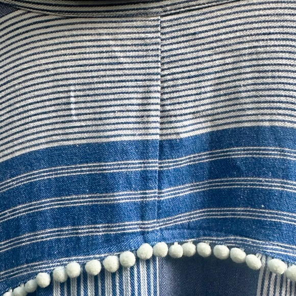 Nic +  Zoe Linen Tunic Striped Dress - 3X - Pockets! - Picture 3 of 12